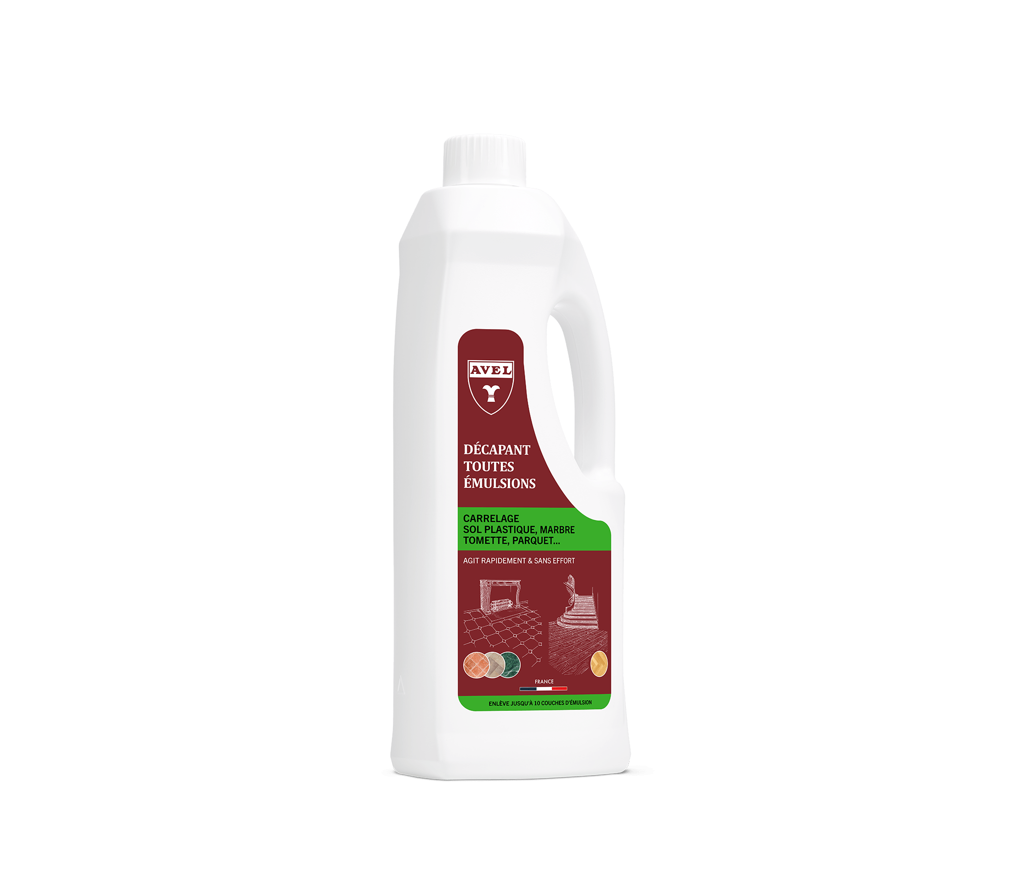 Décapant Toutes Émulsions Carrelage, Sol Plastique, Marbre, Parquet