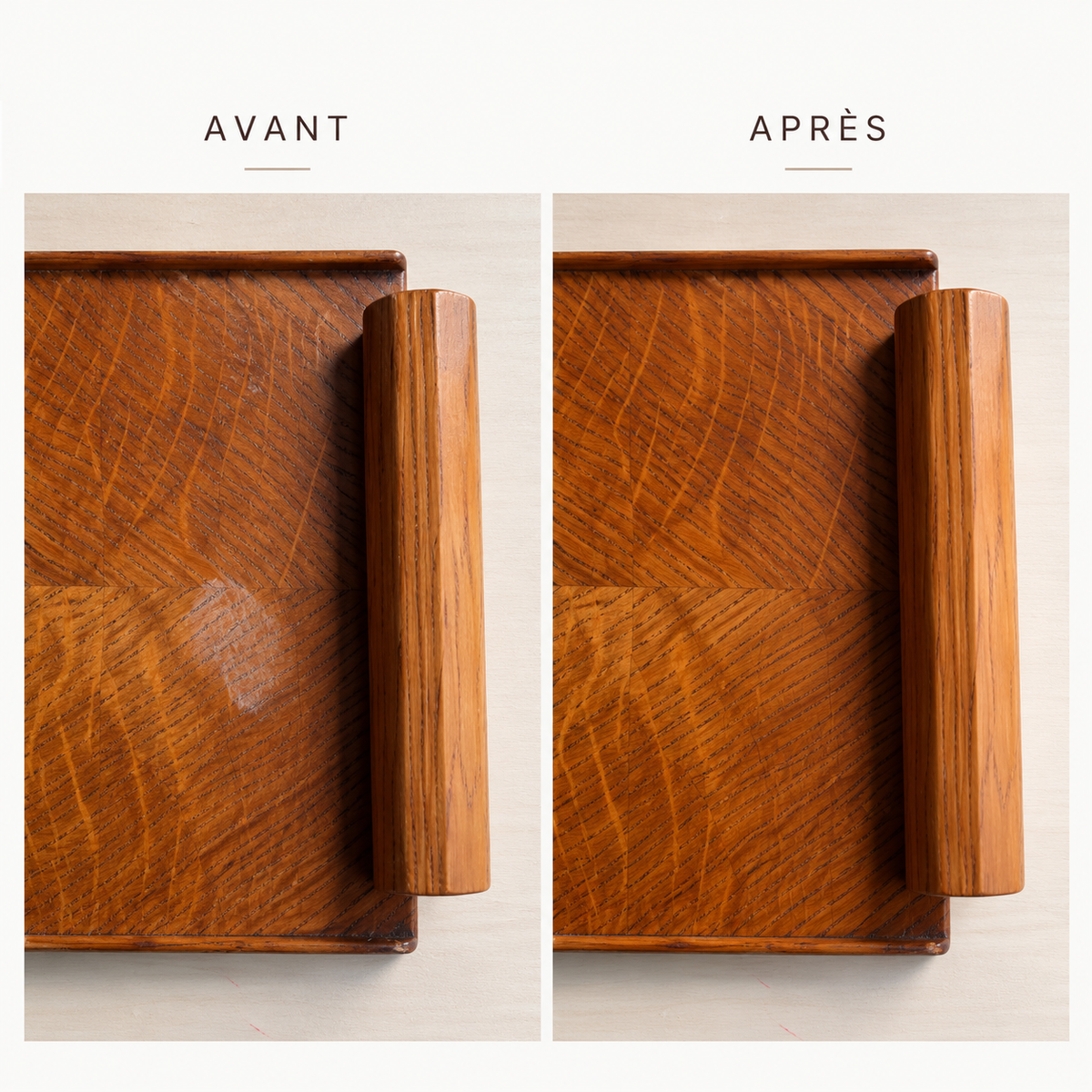 À votre tour de redonner tout leur éclat à vos pièces en bois !